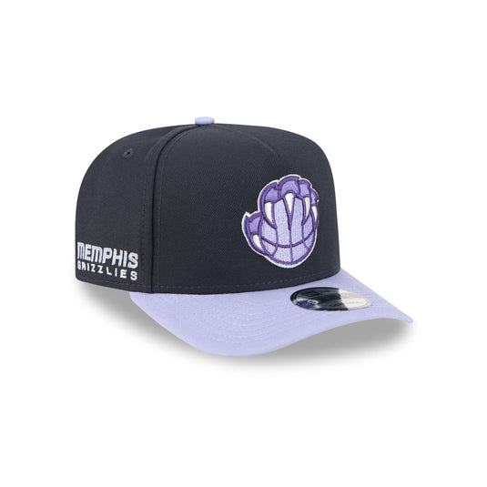 Memphis Grizzlies Navy Lavender 9FIFTY A-Frame Snapback Hat - New Era Cap