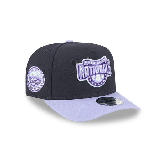 Washington Nationals Navy Lavender 9FIFTY A-Frame Snapback Hat - New Era Cap
