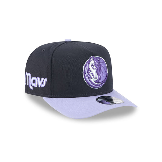 Dallas Mavericks Navy Lavender 9FIFTY A-Frame Snapback Hat - New Era Cap