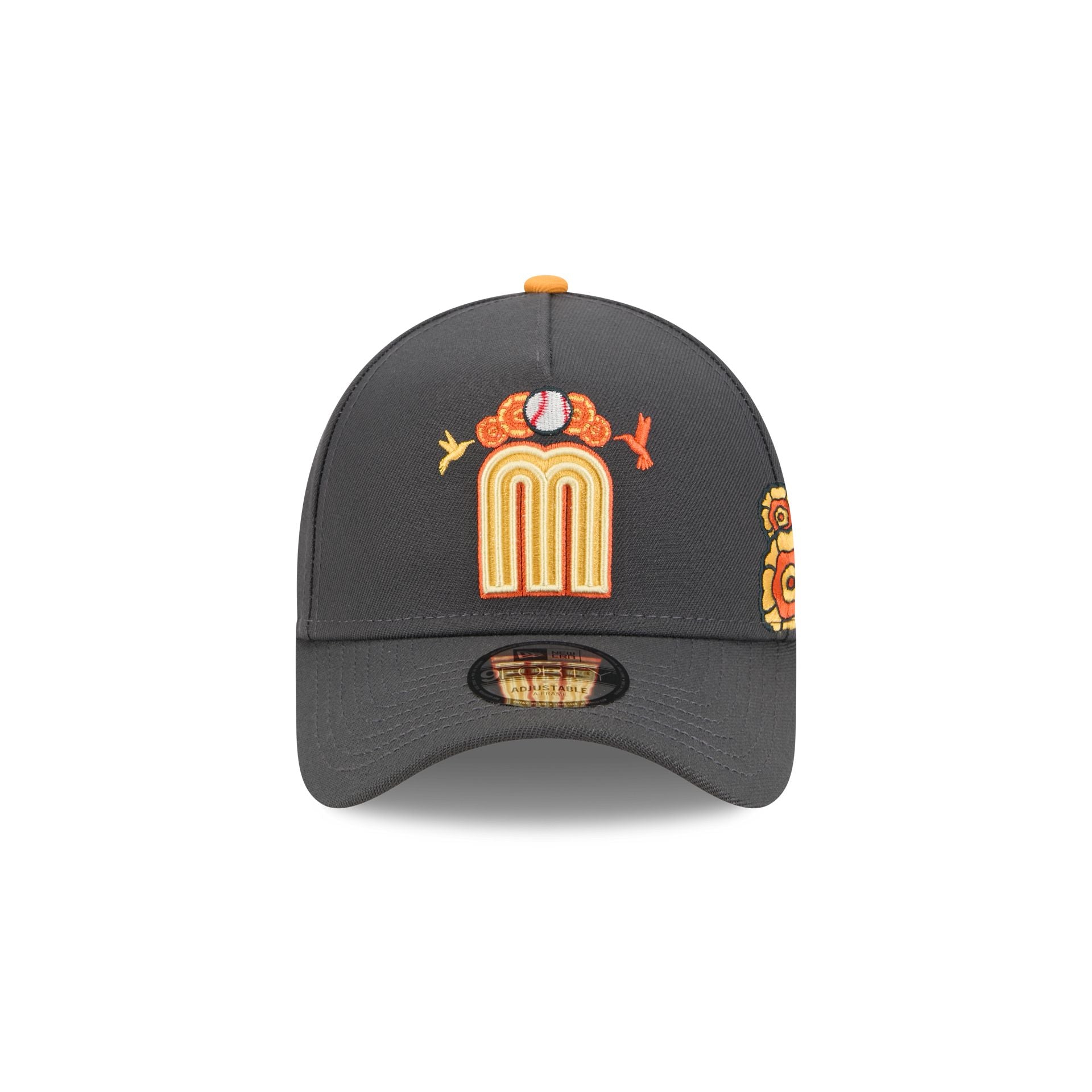 Mexico Baseball Day of the Dead Graphite 9FORTY A-Frame Snapback Hat