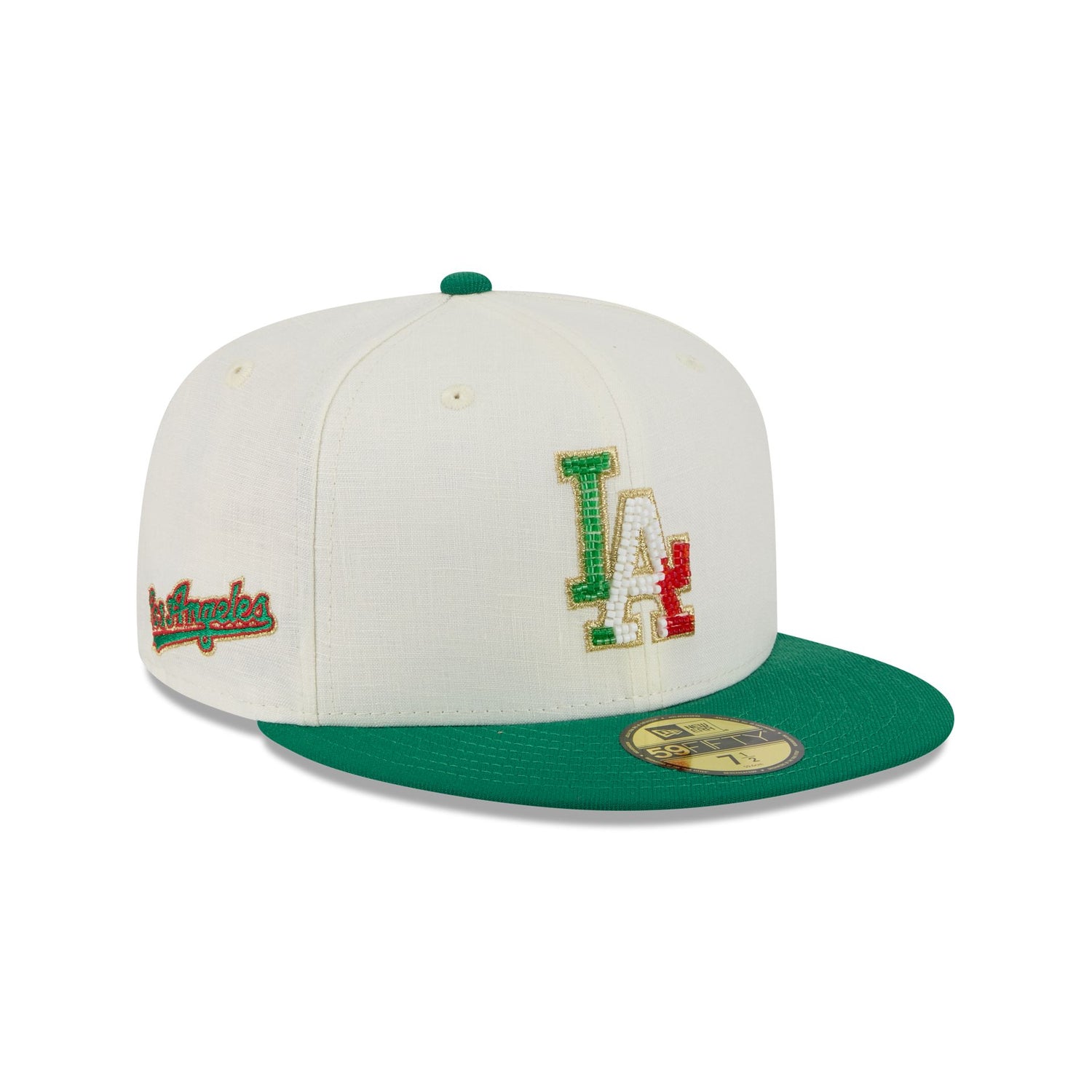 Los Angeles Dodgers Beaded Linen 59FIFTY Fitted Hat