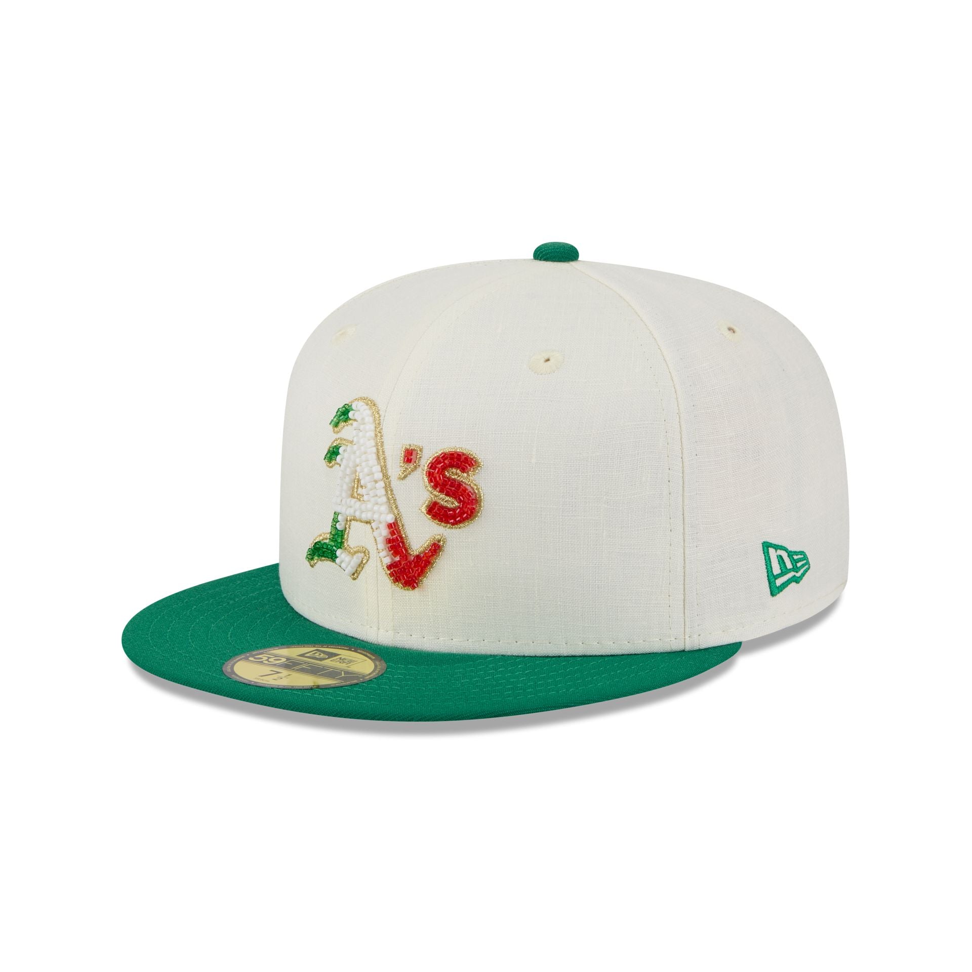 Athletics Beaded Linen 59FIFTY Fitted Hat – New Era Cap