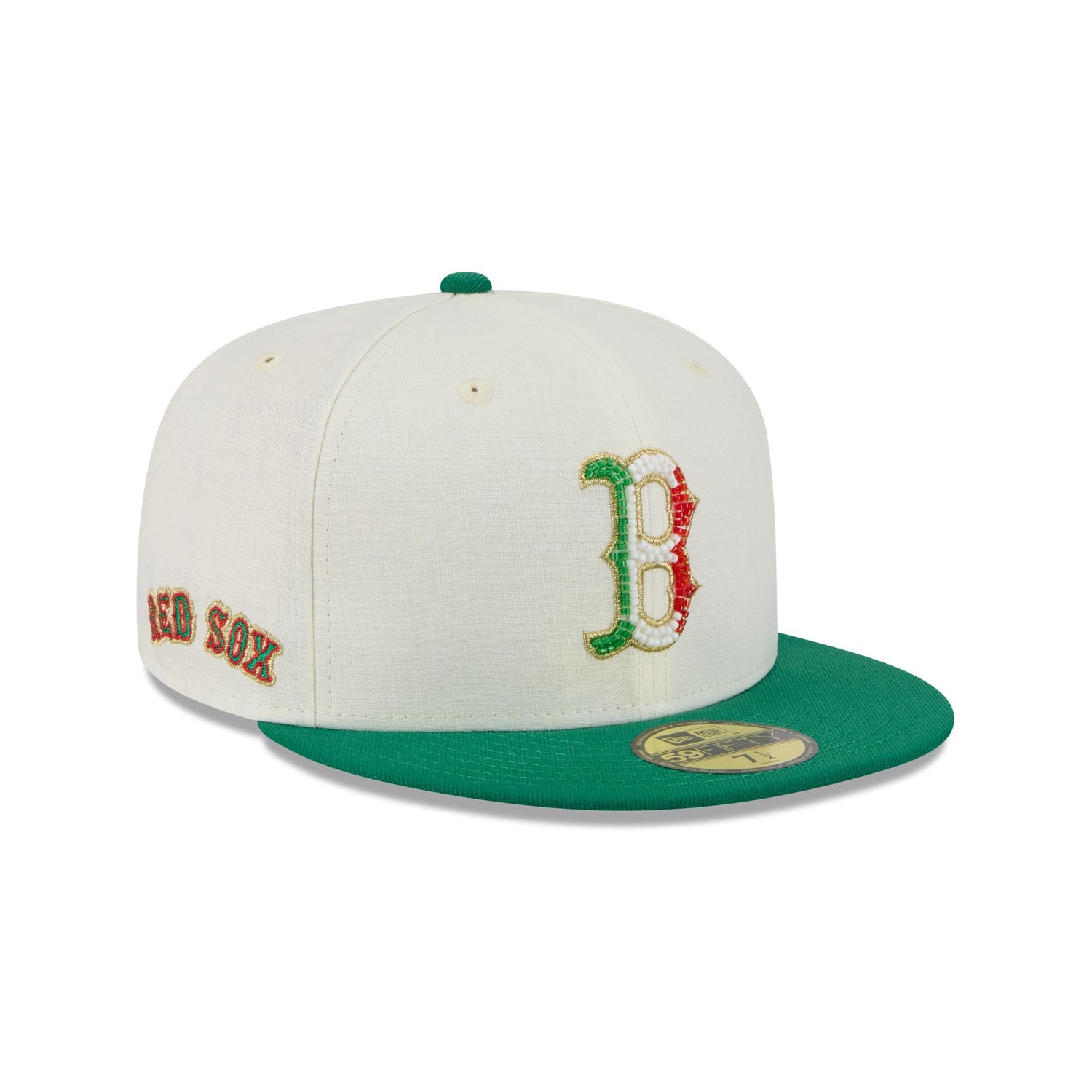 Boston Red Sox Beaded Linen 59FIFTY Fitted Hat
