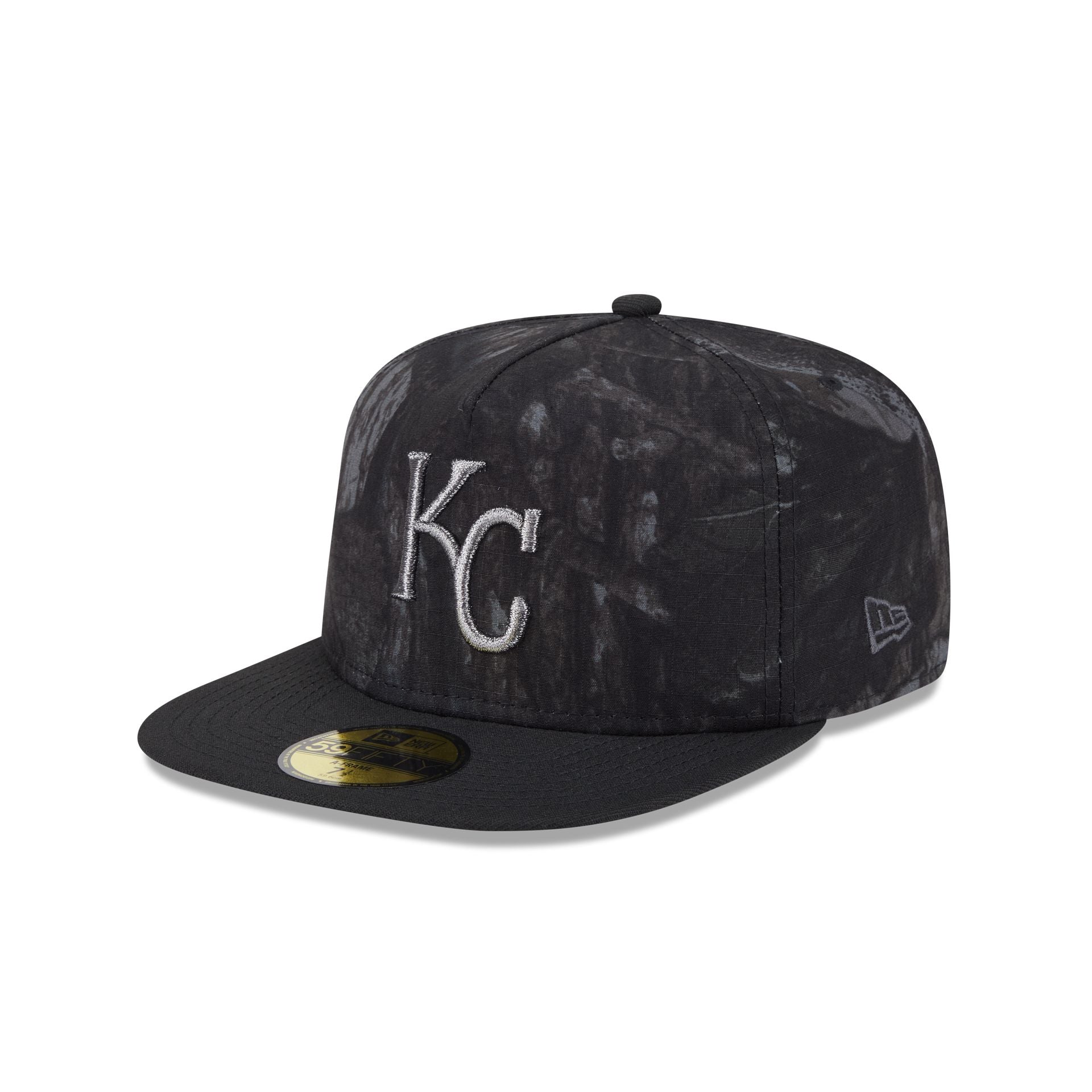 Just Caps Ripstop Camo Kansas City Royals 59FIFTY A-Frame Fitted Hat