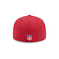 Arizona Cardinals 2025 Sideline Hot Weather 59FIFTY Fitted Hat