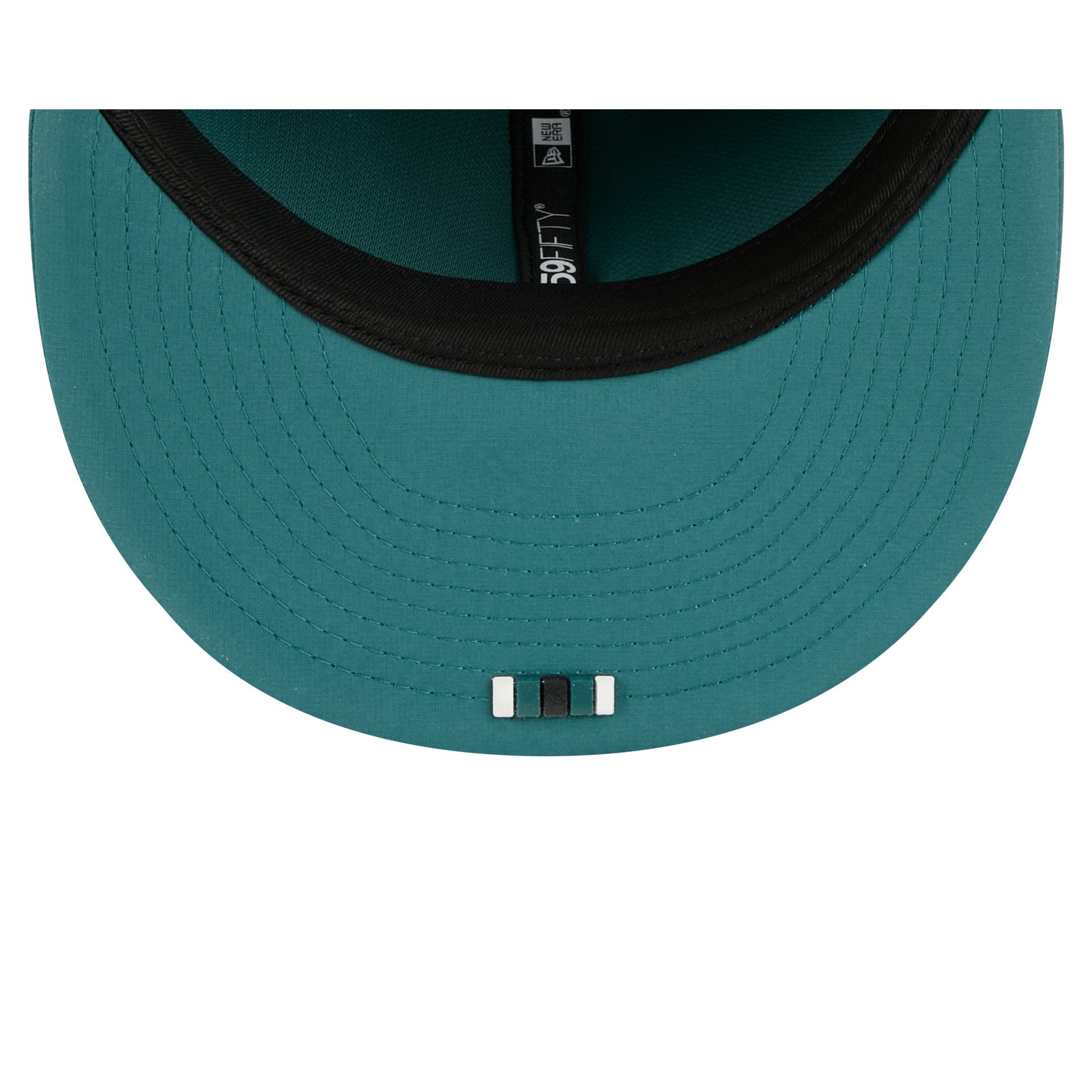 Philadelphia Eagles 2025 Sideline Hot Weather 59FIFTY Fitted Hat