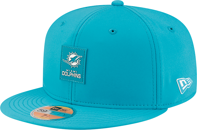 Miami Dolphins 2025 Sideline Hot Weather 59FIFTY Fitted Hat
