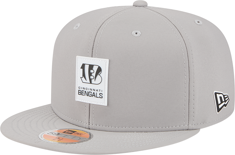 Cincinnati Bengals 2025 Sideline Hot Weather Gray 59FIFTY Fitted Hat