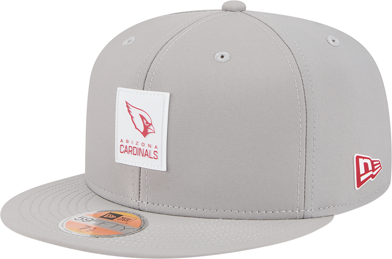 Arizona Cardinals 2025 Sideline Hot Weather Gray 59FIFTY Fitted Hat