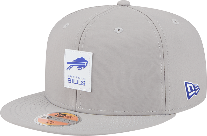 Buffalo Bills 2025 Sideline Hot Weather Gray 59FIFTY Fitted Hat
