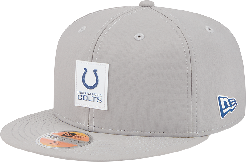 Indianapolis Colts 2025 Sideline Hot Weather Gray 59FIFTY Fitted Hat