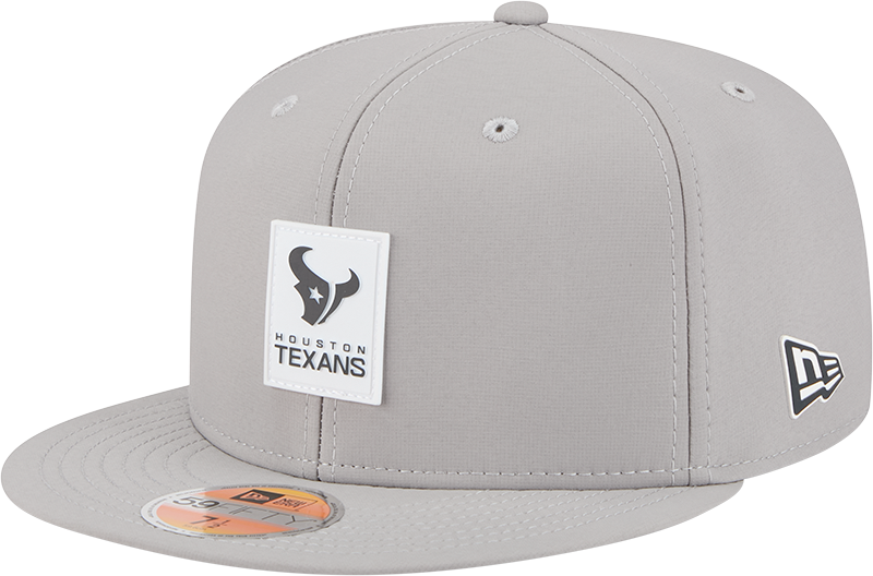 Houston Texans 2025 Sideline Hot Weather Gray 59FIFTY Fitted Hat