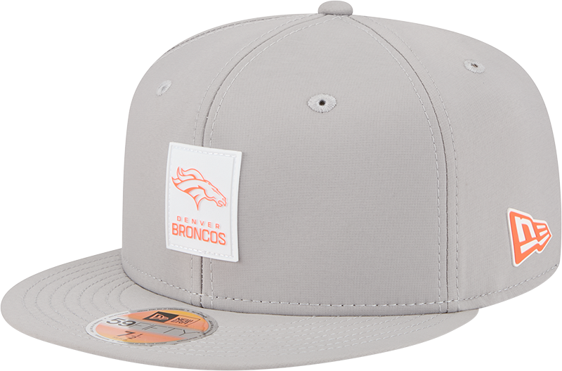 Denver Broncos 2025 Sideline Hot Weather Gray 59FIFTY Fitted Hat