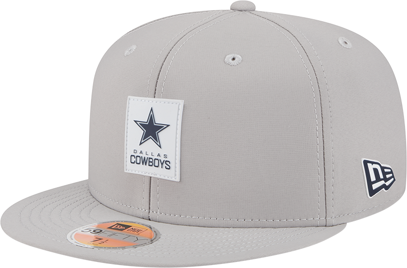 Dallas Cowboys 2025 Sideline Hot Weather Gray 59FIFTY Fitted Hat