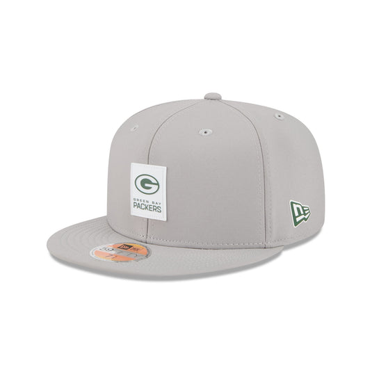 Green Bay Packers 2025 Sideline Hot Weather Gray 59FIFTY Fitted Hat - New Era Cap