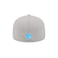 Detroit Lions 2025 Sideline Hot Weather Gray 59FIFTY Fitted Hat