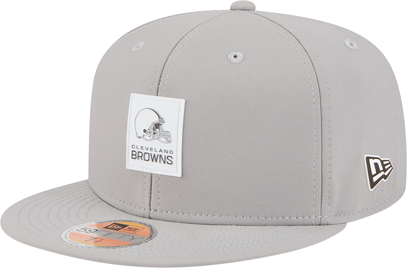 Cleveland Browns 2025 Sideline Hot Weather Gray 59FIFTY Fitted Hat