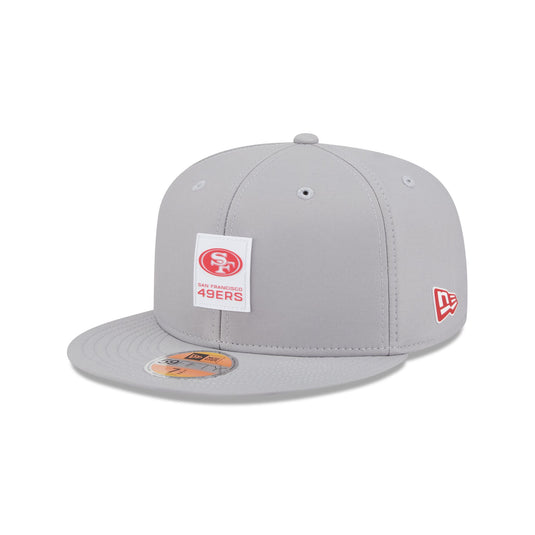 San Francisco 49ers 2025 Sideline Hot Weather Gray 59FIFTY Fitted Hat - New Era Cap