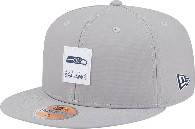 Seattle Seahawks 2025 Sideline Hot Weather Gray 59FIFTY Fitted Hat