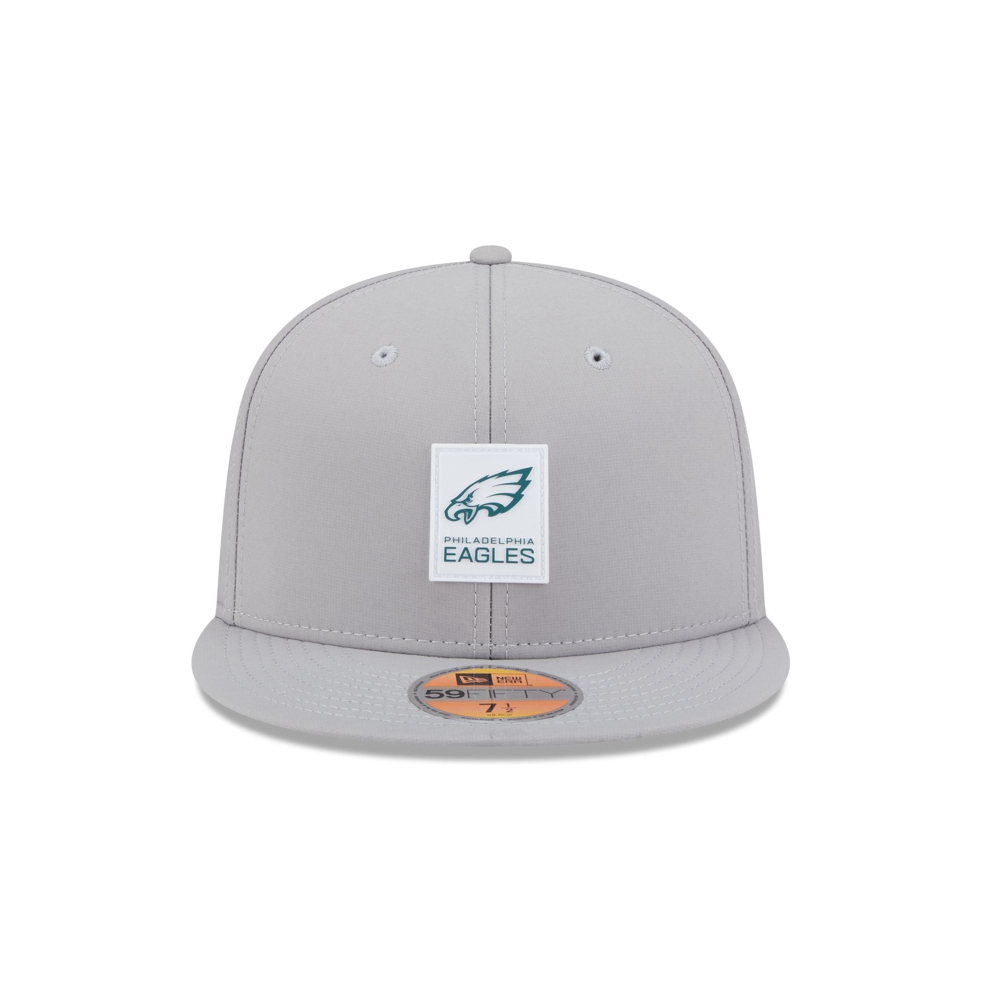 Philadelphia Eagles 2025 Sideline Hot Weather Gray 59FIFTY Fitted Hat