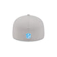 Los Angeles Chargers 2025 Sideline Hot Weather Gray 59FIFTY Fitted Hat