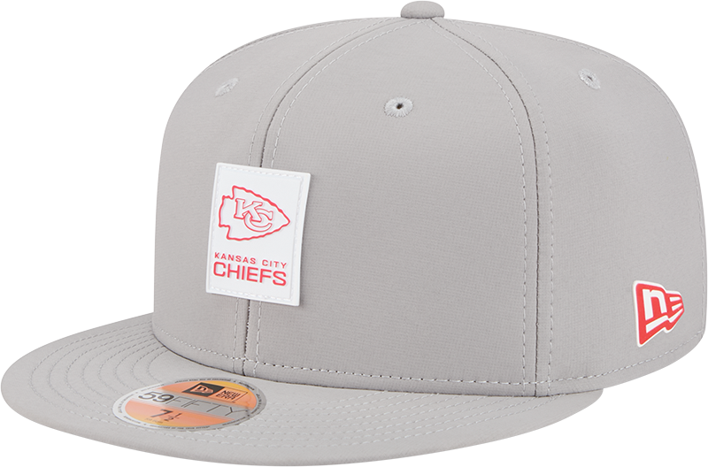 Kansas City Chiefs 2025 Sideline Hot Weather Gray 59FIFTY Fitted Hat