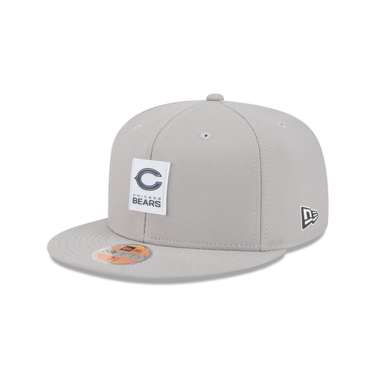 Chicago Bears 2025 Sideline Hot Weather Gray 59FIFTY Fitted Hat - New Era Cap