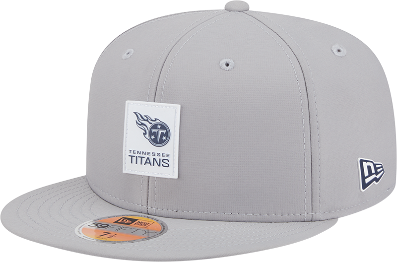 Tennessee Titans 2025 Sideline Hot Weather Gray 59FIFTY Fitted Hat