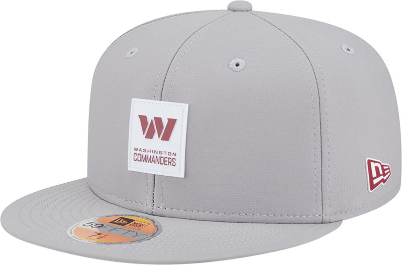 Washington Commanders 2025 Sideline Hot Weather Gray 59FIFTY Fitted Hat