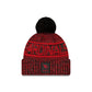 Arizona Cardinals 2025 Sideline Cold Weather Black Pom Knit Hat