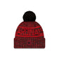 Arizona Cardinals 2025 Sideline Cold Weather Black Pom Knit Hat