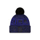 Buffalo Bills 2025 Sideline Cold Weather Black Pom Knit Hat