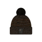 Cleveland Browns 2025 Sideline Cold Weather Black Pom Knit Hat