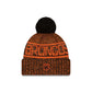 Denver Broncos 2025 Sideline Cold Weather Black Pom Knit Hat