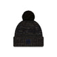 Houston Texans 2025 Sideline Cold Weather Black Pom Knit Hat