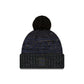 Seattle Seahawks 2025 Sideline Cold Weather Black Pom Knit Hat