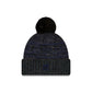 Seattle Seahawks 2025 Sideline Cold Weather Black Pom Knit Hat