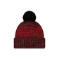 Washington Commanders 2025 Sideline Cold Weather Black Pom Knit Hat