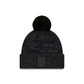 Chicago Bears 2025 Sideline Cold Weather Black Pom Knit Hat
