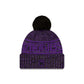 Minnesota Vikings 2025 Sideline Cold Weather Black Pom Knit Hat