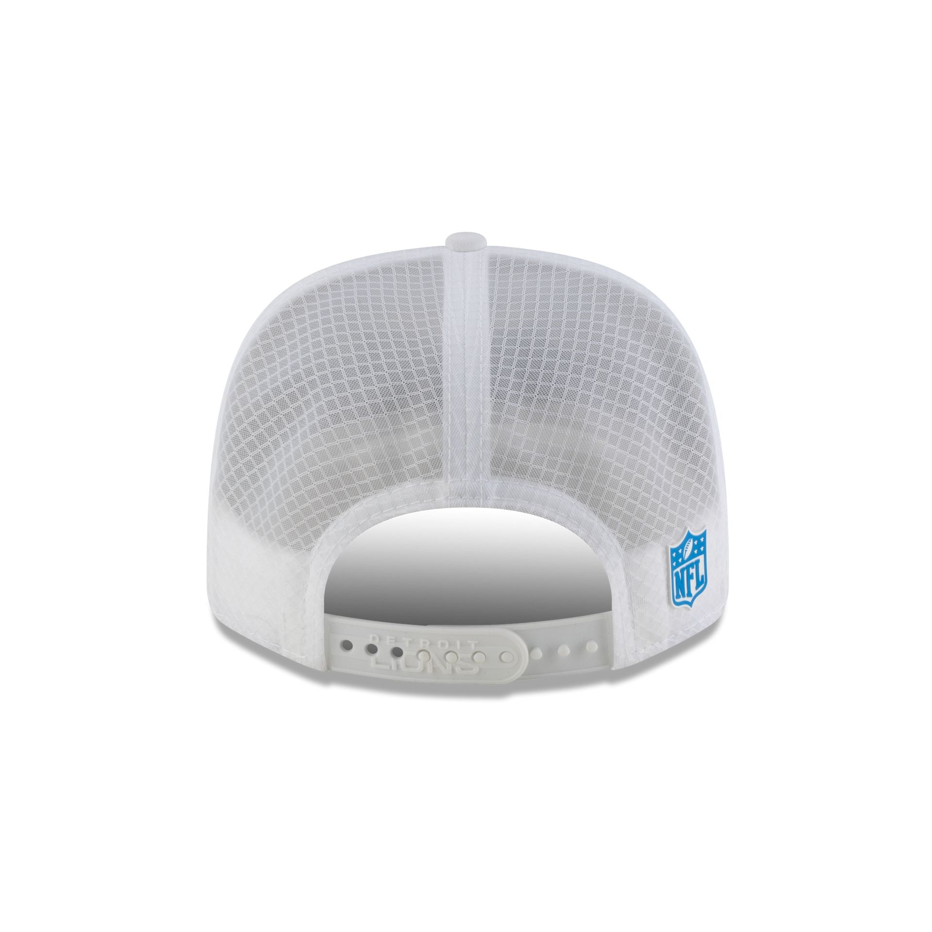 Detroit Lions 2025 Sideline Hot Weather White 9SEVENTY Trucker Hat