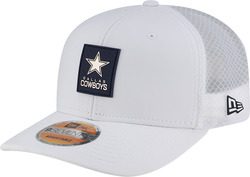 Dallas Cowboys 2025 Sideline Hot Weather White 9SEVENTY Trucker Hat