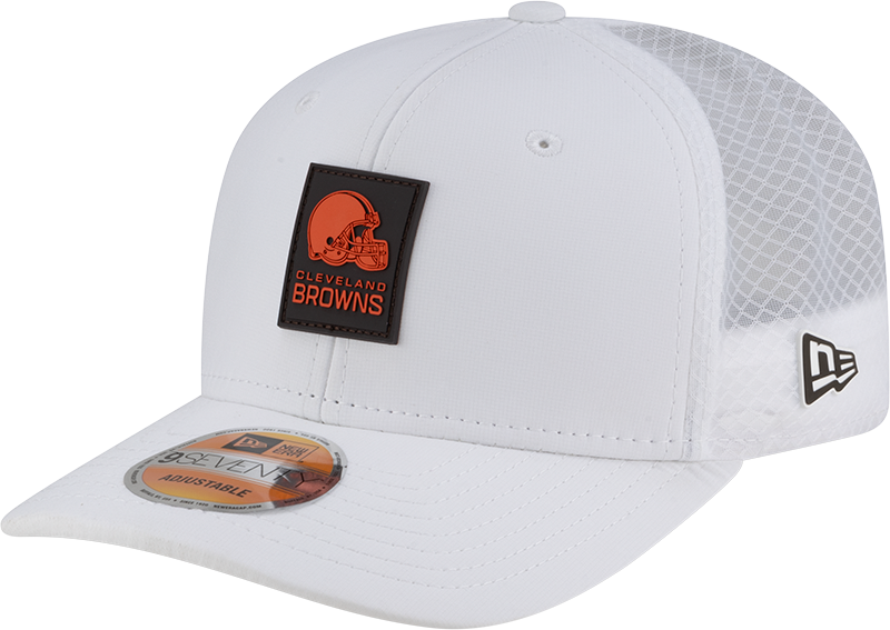 Cleveland Browns 2025 Sideline Hot Weather White 9SEVENTY Trucker Hat