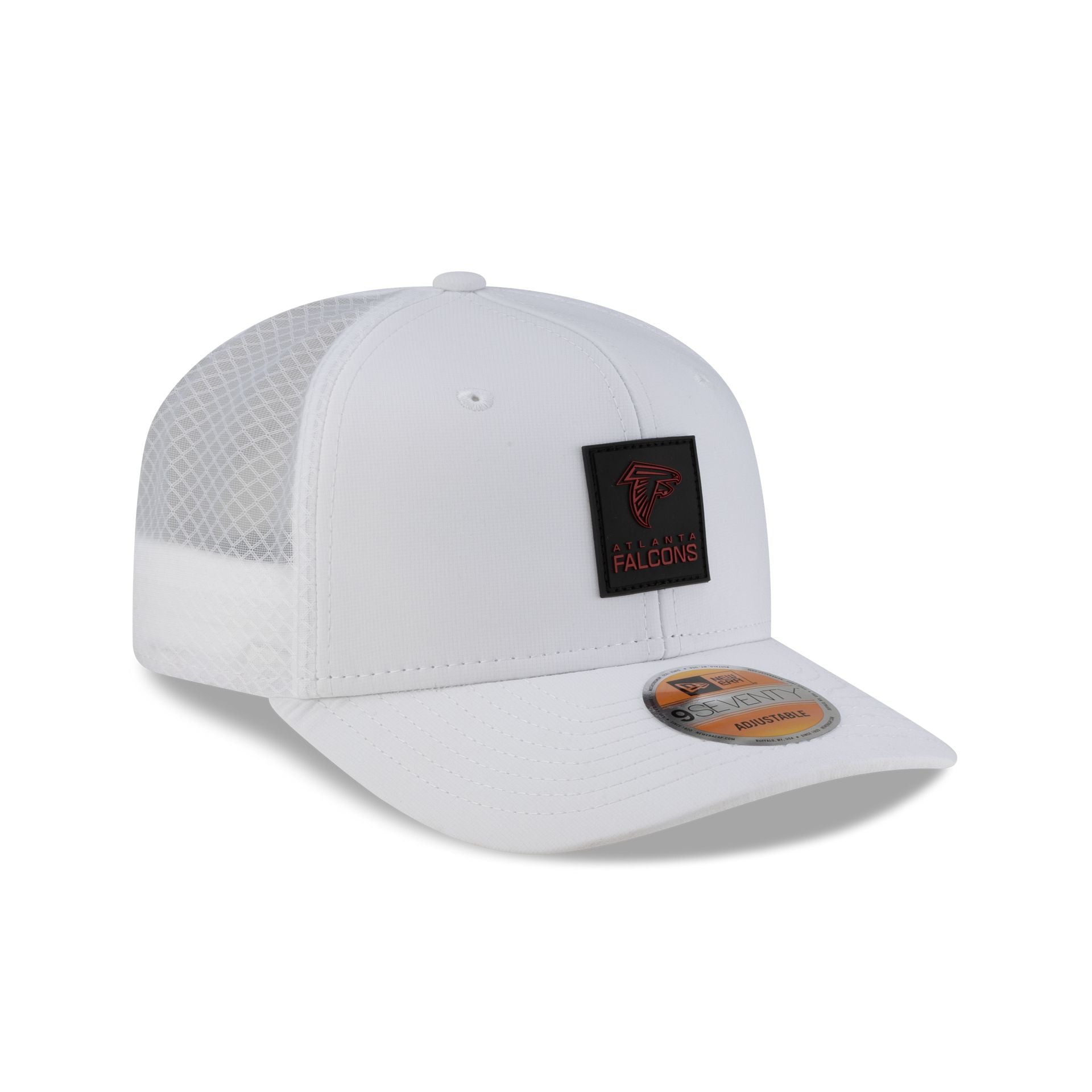 Atlanta Falcons 2025 Sideline Hot Weather White 9SEVENTY Trucker Hat