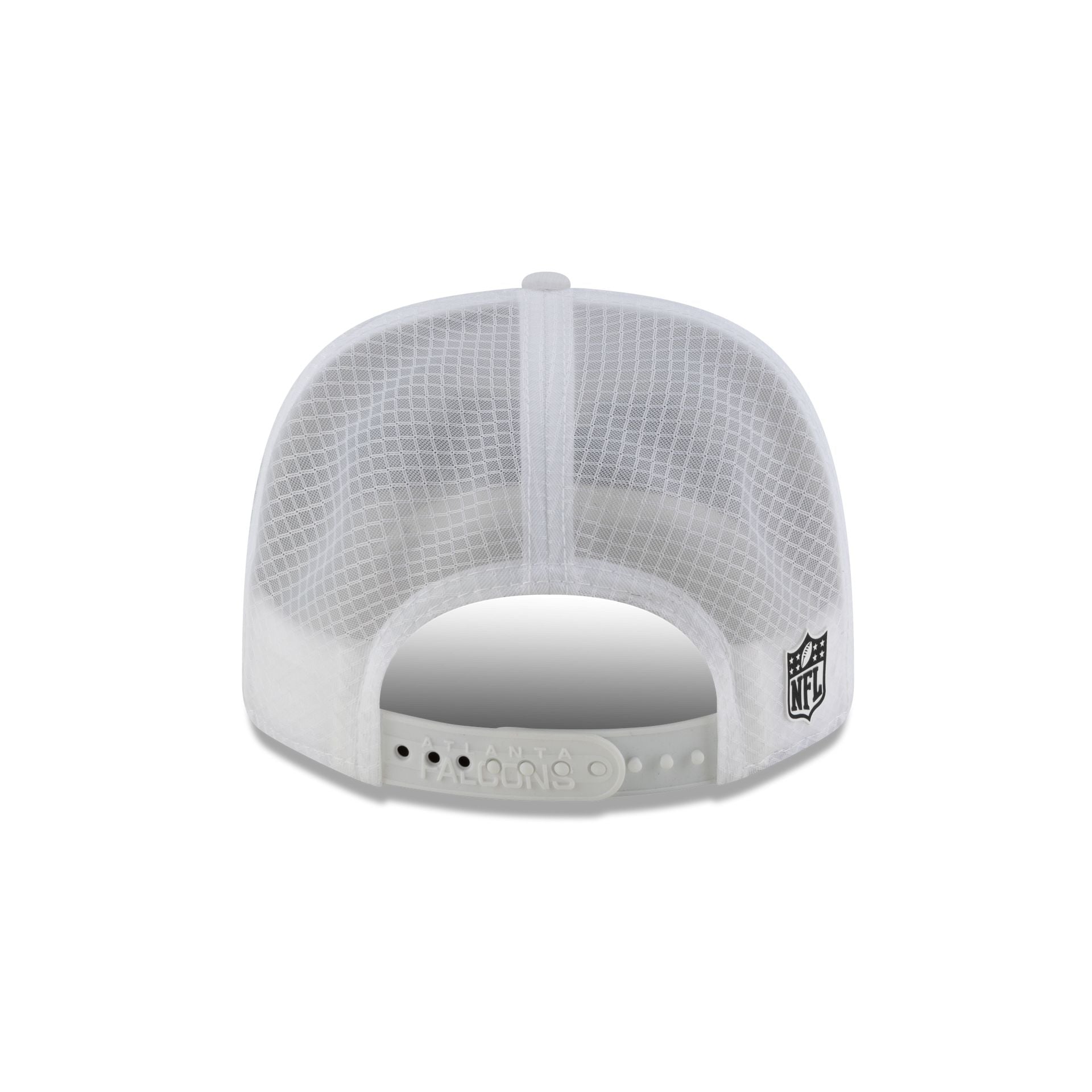 Atlanta Falcons 2025 Sideline Hot Weather White 9SEVENTY Trucker Hat