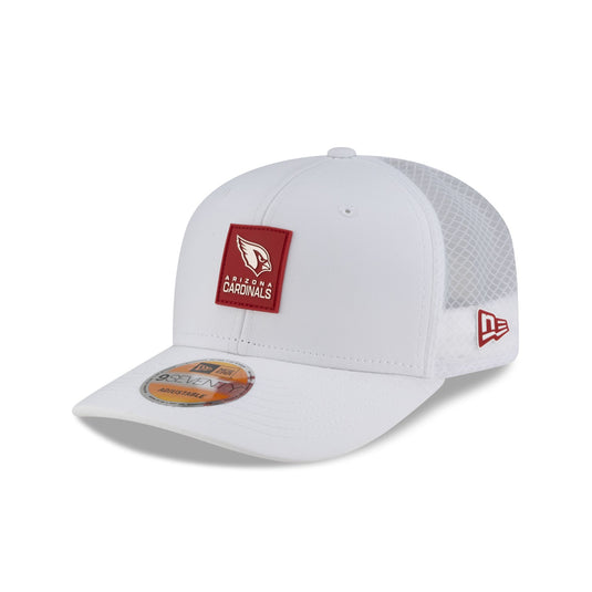 Arizona Cardinals 2025 Sideline Hot Weather White 9SEVENTY Trucker Hat - New Era Cap