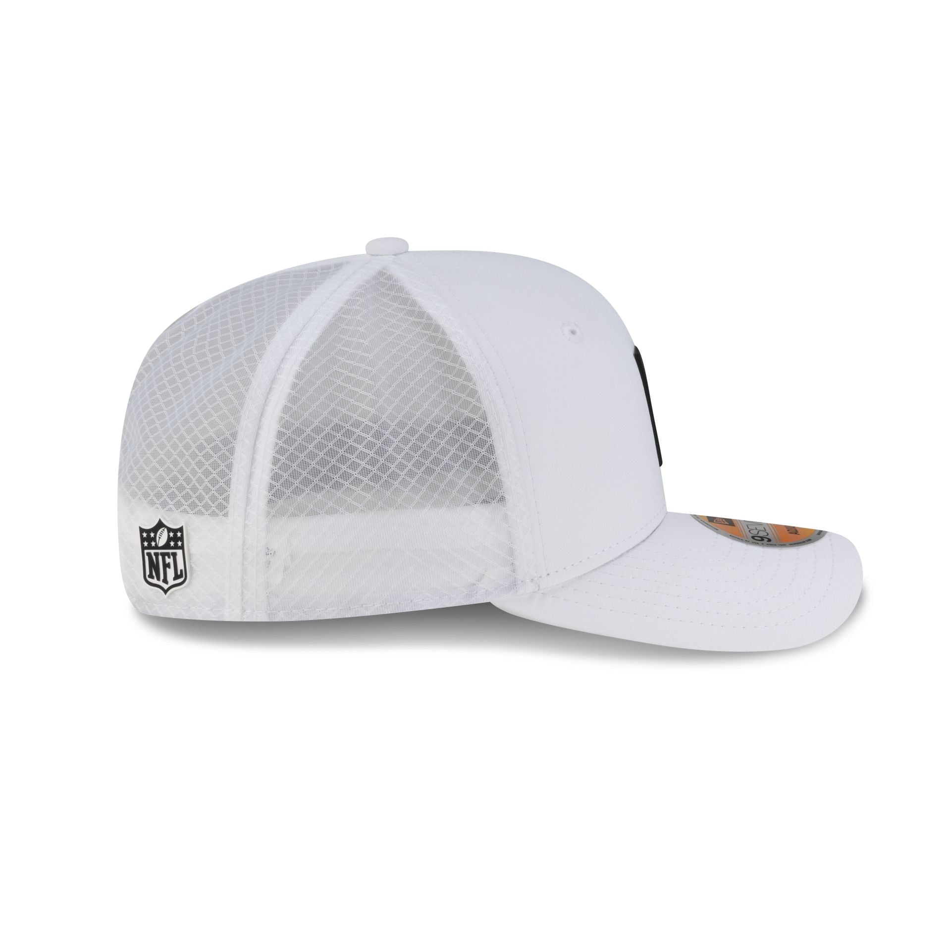 Las Vegas Raiders 2025 Sideline Hot Weather White 9SEVENTY Trucker Hat