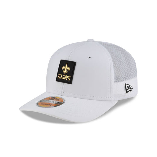New Orleans Saints 2025 Sideline Hot Weather White 9SEVENTY Trucker Hat - New Era Cap