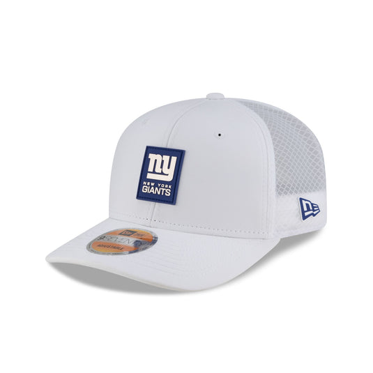 New York Giants 2025 Sideline Hot Weather White 9SEVENTY Trucker Hat - New Era Cap
