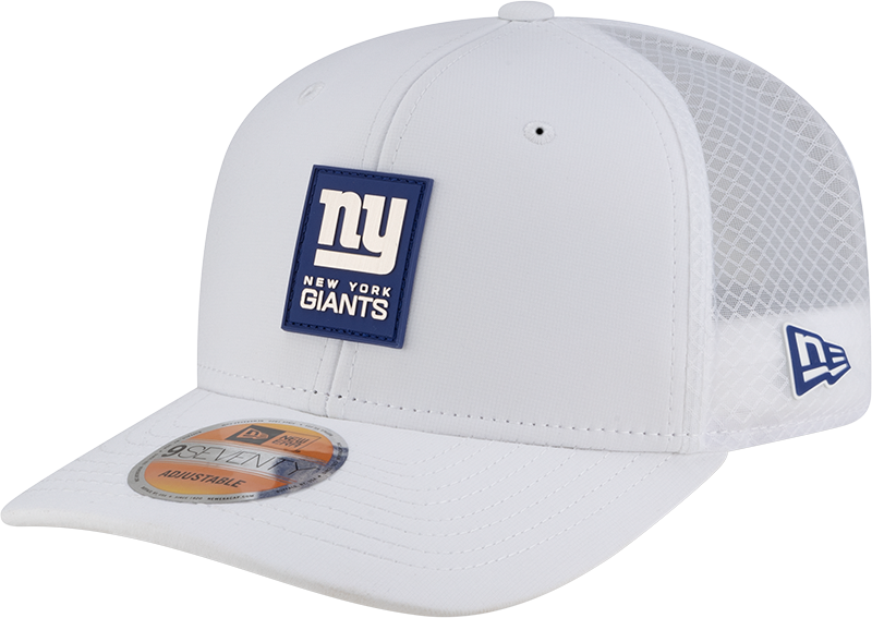 New York Giants 2025 Sideline Hot Weather White 9SEVENTY Trucker Hat